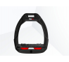 FLEX-ON Safe-On Etrier de sécurité plateau incliné Ultragrip - Noir/noir/Rouge