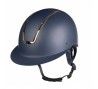 Der HKM Lady Shield Helm in der Farbe marine mit roségoldenem Einsatz.