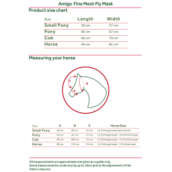 HORSEWARE Amigo fine mesh fly mask