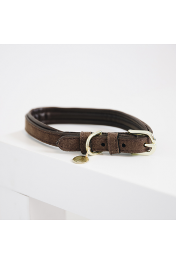 KENTUCKY Dog Collar velvet leather