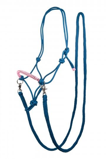 HKM Licol à noeud strass avec rênes