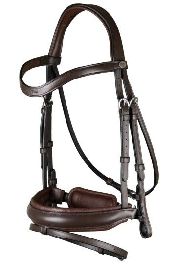 DY'ON Matte Large Crank Noseband Bridle With Flash