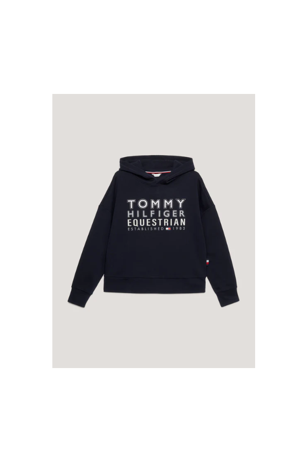 TOMMY HILFIGER Paris Oversized Studded Logo Hoodie
