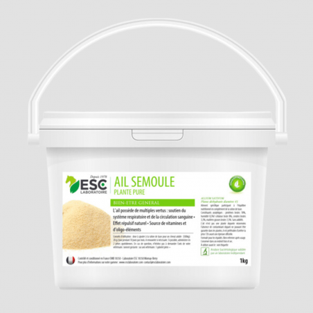 ESC LABORATOIRE Garlic semolina - General well-being horse - Pure plant 1kg