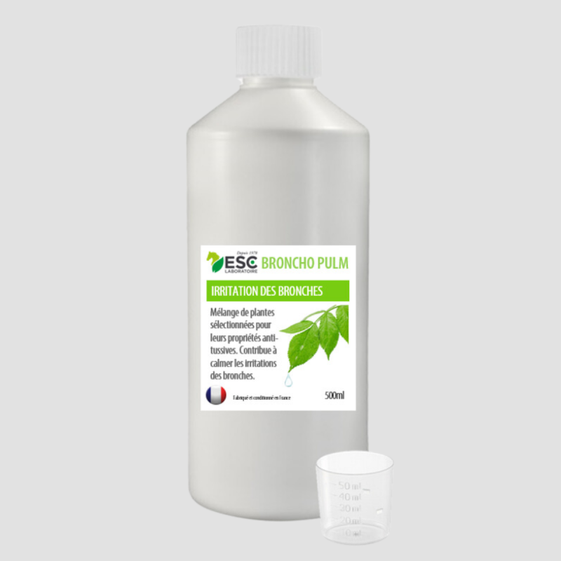 ESC LABORATOIRE Broncho Pulm liquid - Horse cough - Enriched herbal supplement