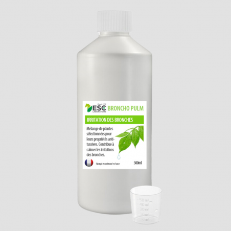 ESC LABORATOIRE Broncho Pulm liquide – Toux grasse cheval – Complément enrichi à base de plantes