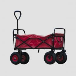EQUITHEME 4-wheel cart red