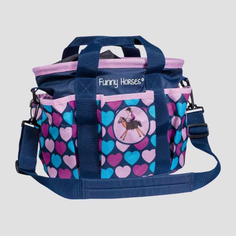 HKM Funny Horses Hearts grooming bag