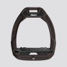 FLEX-ON Safe-On Ultragrip flat plate safety stirrup - Black / Black / Black