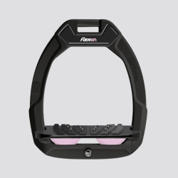 FLEX-ON Safe-On Etrier de sécurité plateau incliné Ultragrip - Noir / noir / Rose Clair