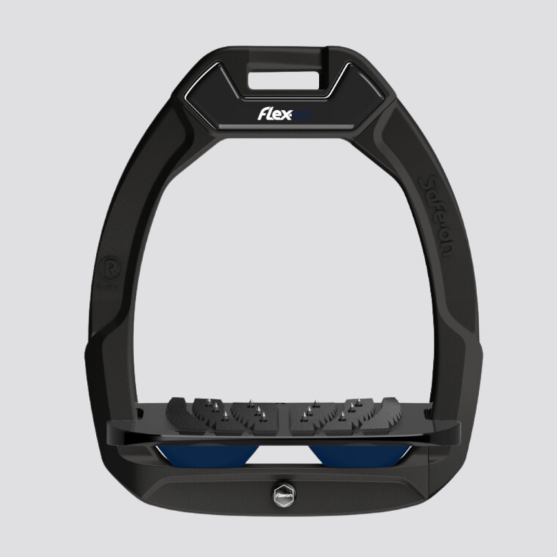 FLEX-ON Safe-On Sicherheitsbügel geneigte Platte Ultragrip - Schwarz / Schwarz / Dunkelblau