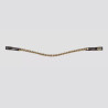 HFI frontal à strass cuir marron