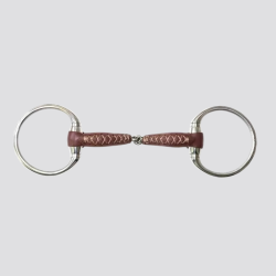 METALAB Pinchless-Olivengebiss lederummantelt