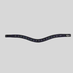 HFI Wave Leather/Strass Browband - Foolfashion.ch