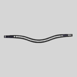 HFI Stirnband Wave Leder/Strass - Foolfashion.ch