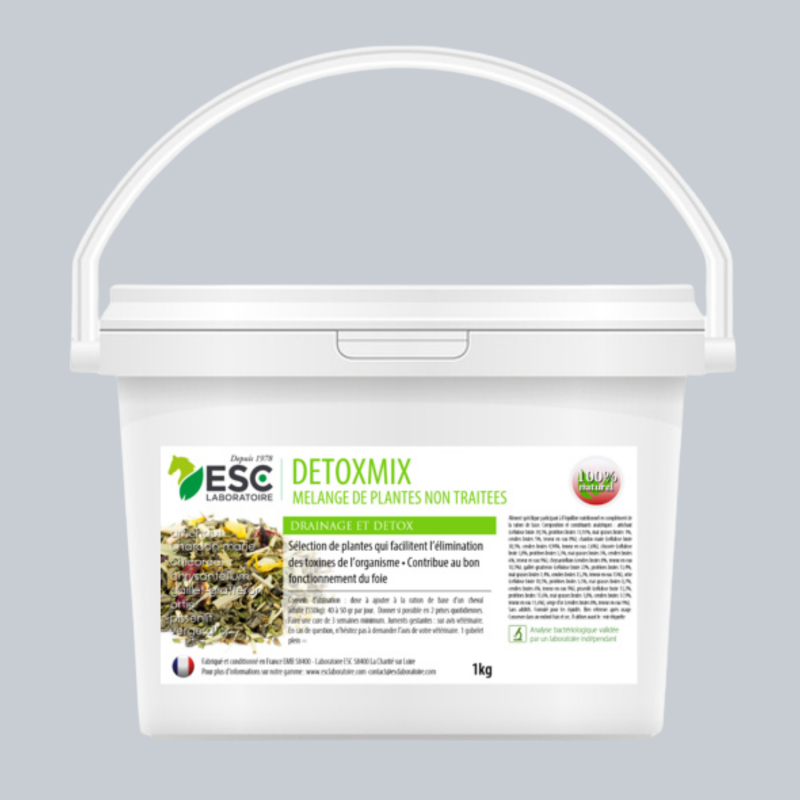 ESC LABORATOIRE DETOXMIX - Drainage and detox for horses - Herbal blend 1kg