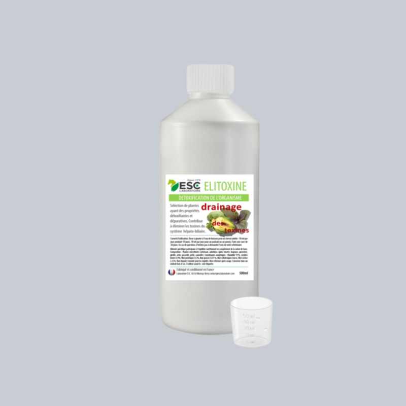 ESC LABORATOIRE ELITOXINE - Drainage detox horse - Liquid herbal supplement 500ml