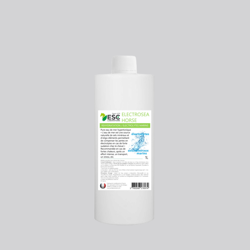 ESC LABORATOIRE ELECTROSEA CHEVAL - REHYDRATATION MARINE ELECTROLYTES 1l