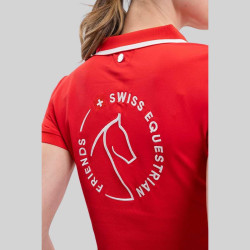 SWISS EQUESTRIAN FRIENDS Women's Polo Shirt Douve - Foolfashion.ch