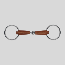 FEELING Leather-covered 2-ring bit