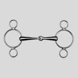 Continental Gag Bit, 3-Ring Cheeks