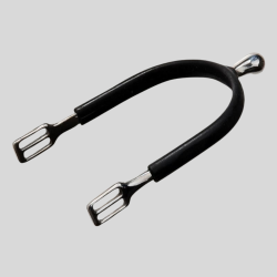 FEELING Men's rubber-coated stainless steel polo spurs