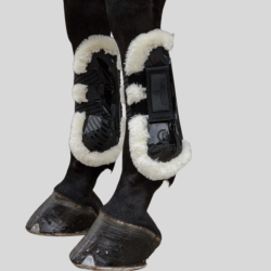 KENTUCKY Velcro vegan sheepskin gaiters