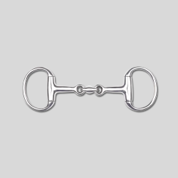 WALDHAUSEN Solid pony double snaffle bit
