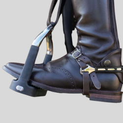 SPRENGER ULTRA fit EXTRA GRIP spurs with Balkenhol fastening - Stainless steel, 25 mm rounded, vertical
