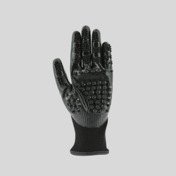 EQUITHEME Gant de pansage anti-mue