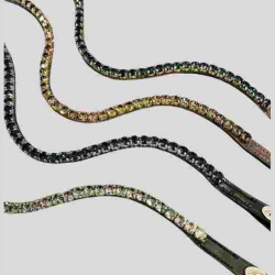 HFI V-shape rhinestone browband