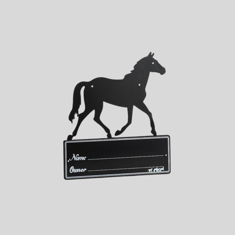 HIPPO-TONIC Horse Silhouette Box Plate