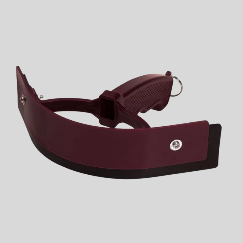 Wärmemesser gebogen bordeauxrot