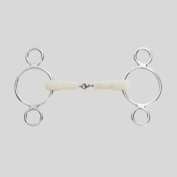 HAPPY MOUTH Mors Pessoa 3 anneaux simple brisure nervuré