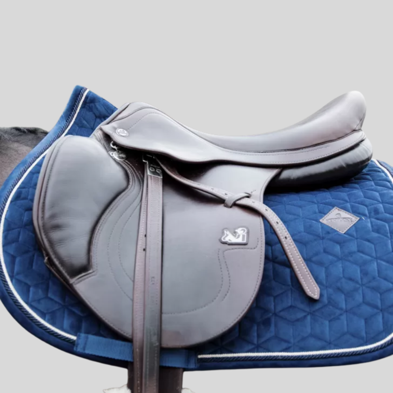 KENTUCKY Velvet Jumping rug navy