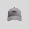 BOSS EQUESTRIAN Kappe mit gesticktem Logo und Lederriemen