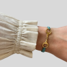 EQUESTRIAN SHOP Bracelet Taka - Doré à l'or fin