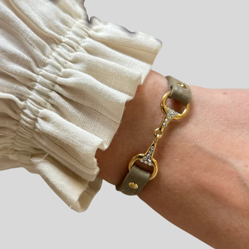 EQUESTRIAN SHOP Fano Strass bracelet - Gilded with fine gold