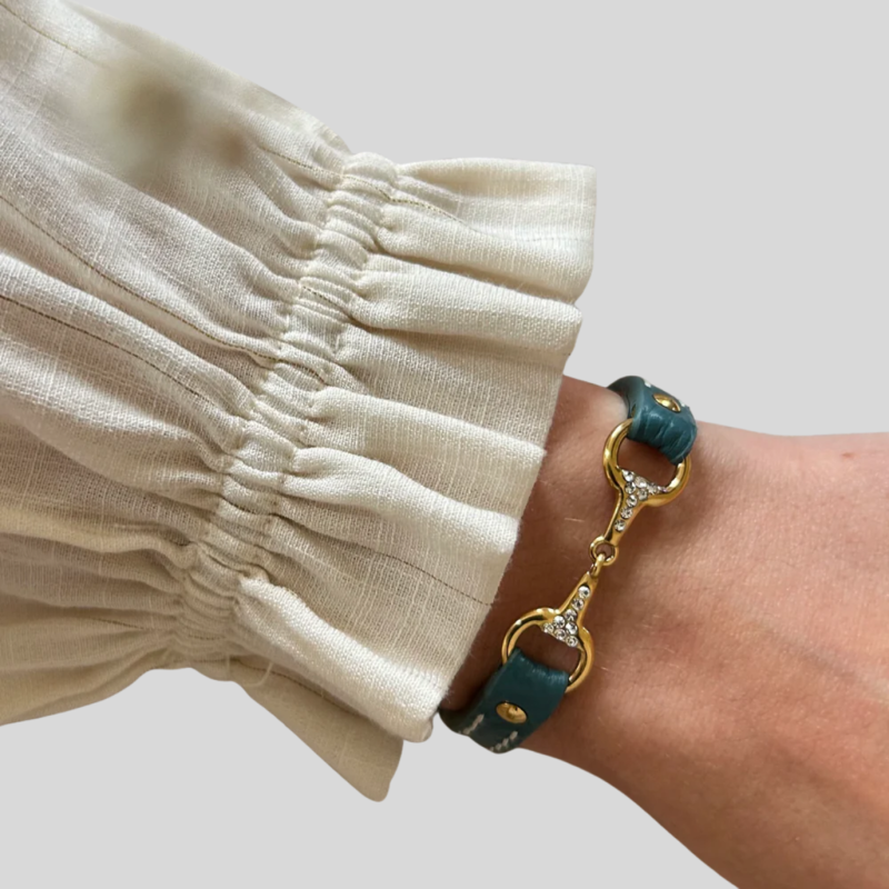 EQUESTRIAN SHOP Fano Strass bracelet - Gilded with fine gold