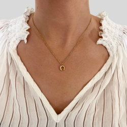 EQUESTRIAN SHOP Collier Lola - Doré à l'or fin - EQUESTRIAN SHOP - Foolfashion.ch