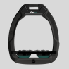 FLEX-ON Safe-On Etrier de sécurité plateau incliné Ultragrip - Noir/noir/vert anglais
