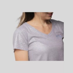 Women's V-neck short-sleeved T-shirt Pénélope Juline - fluid and lightweight