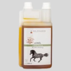 Huile de lin cheval 1L - Complément santé WALDHAUSEN