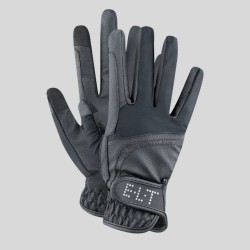 Taktile Reithandschuhe schwarz - Komfort und Grip