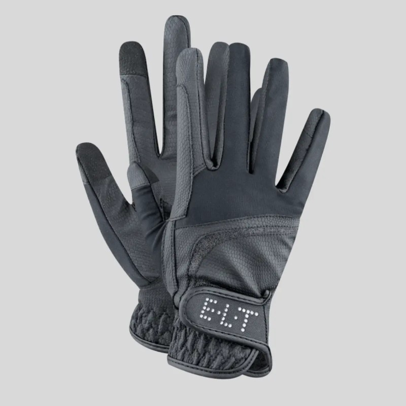 Taktile Reithandschuhe schwarz - Komfort und Grip