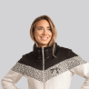 Women's Leonative black sweatshirt Pénélope - beige leopard print