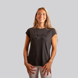 T-Shirt Pénélope Moby Stones - Weiche, elegante Baumwolle für Reiterinnen