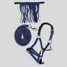 Halter set HKM Lilly adjustable with lead rope and bangs