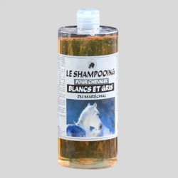 Shampoo für weiße und graue Pferde Maréchal - Tiefenreinigung