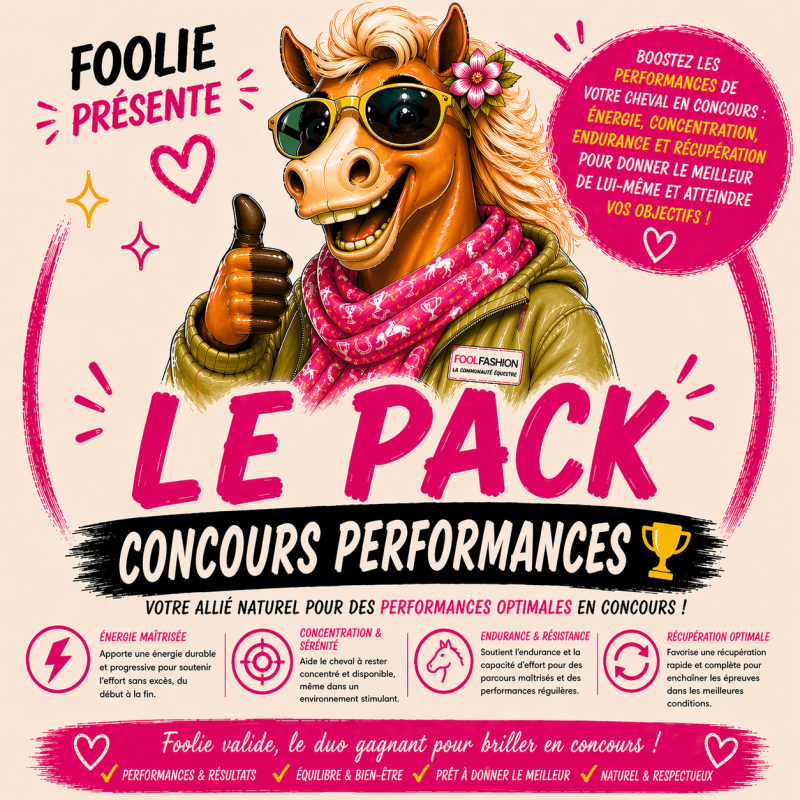 Pack Concours Performance Pferd | Vorbereitung, Boost und Erholung im Pferdesport